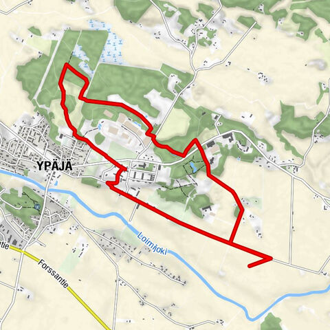 Itinéraire de l’École d’équitation vers la tour d’observation des oiseaux et l’abri