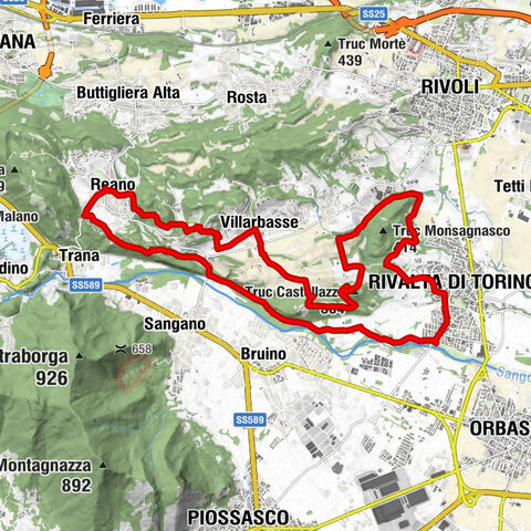 De Rivalta Torinese à Reano. En VTT aux portes de Turin