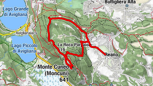 Escursione Facile - Monte Cuneo (Moncuni) Itinerario ad anello da Reano