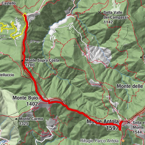 Sentiero 200 - Anello Borbera - Spinti - TAPPA 8/11 (San Fermo - Monte Antola) in mountain bike