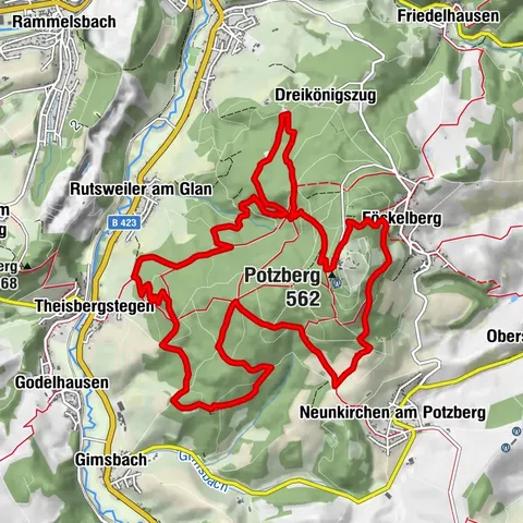 Parcours de randonnée Potzberg