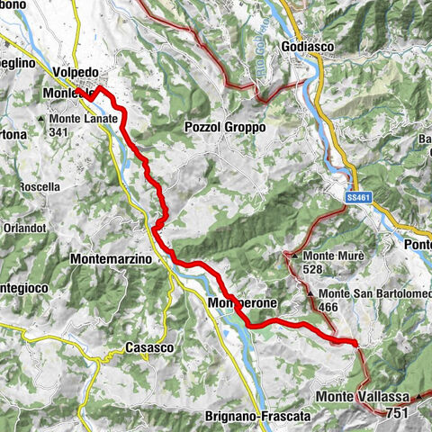 Sentiero 102 : Volpedo - Serra del Monte in camminata