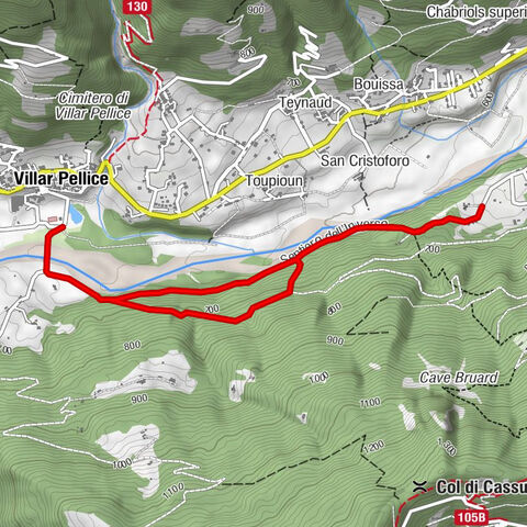 VILLAR PELLICE Sentier de l'Inverso