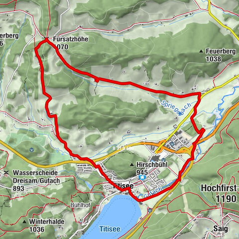 Von Titisee nach Neustadt und über das idyllische Spriegelsbach zurück