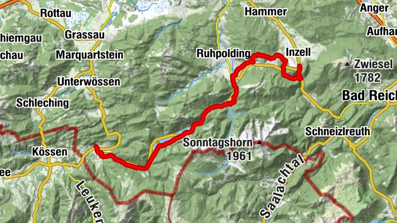 Route cyclable de Chiemgau