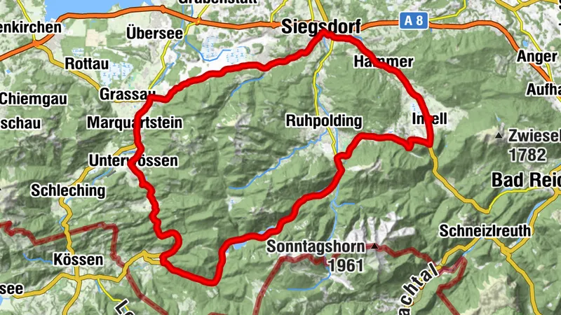 Vélo de course Inzell Alpes de Chiemgau