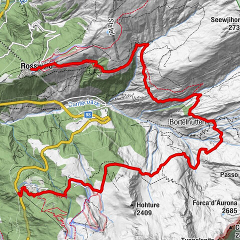 Rosswald – Bortelhütte – Rothwald