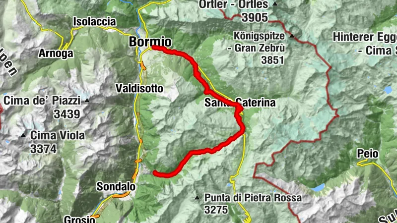La Val di Rezzalo de Fontanaccia à Bormio en VTT