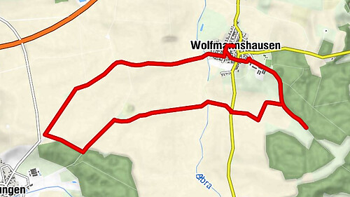 Wolfmannshausen - Grabfeld - Großer Rundweg