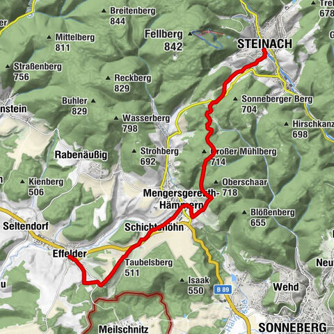 Randonnée - Chemin de l'église de Steinach - Forêt de Thuringe