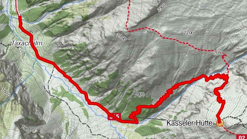 Grüne Wand Hütte-Kasseler Hütte