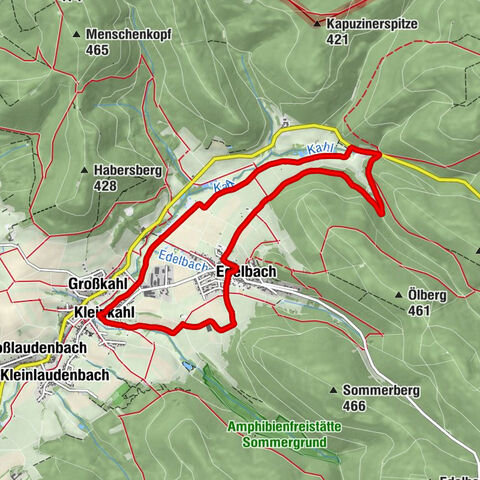 KLEINKAHL | über Edelbach und Bamberger Mühle