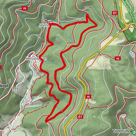 Parcours en raquettes Bad Griesbach - autour de la place de l'étang