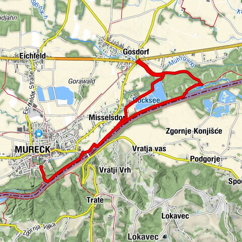 Von Mureck entlang der Auen zur Schiffsmühle und zum Murturm