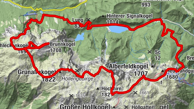 Höllengebirge Überquerung