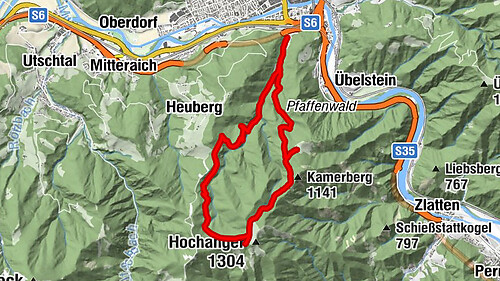 Von Bruck an der Mur auf den Hochanger