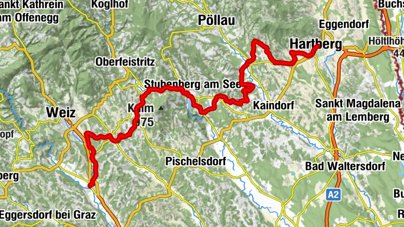 Etappe 05 Weinland Steiermark Radtour St. Ruprecht an der Raab - Hartberg