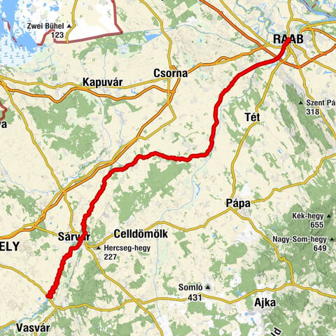 Rum - Győr 117km