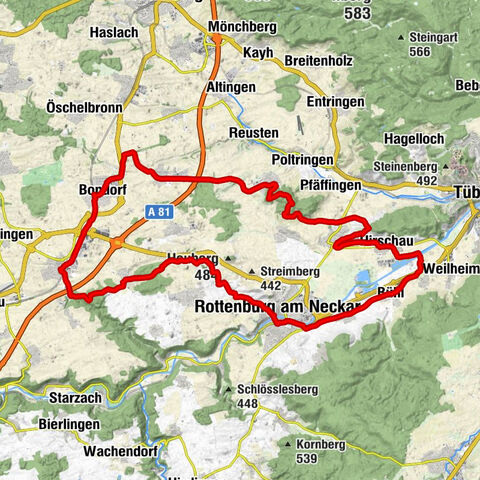 Rundweg um Rottenburg am Neckar