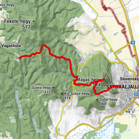 OKT-151 Nagynyugodó - Vágáshuta 14,3 km