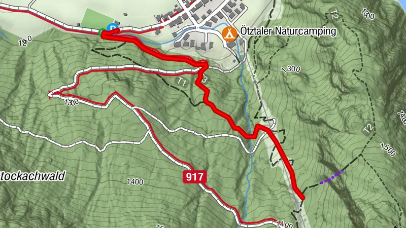 Parcours d'escalade Eckkamm | Huben