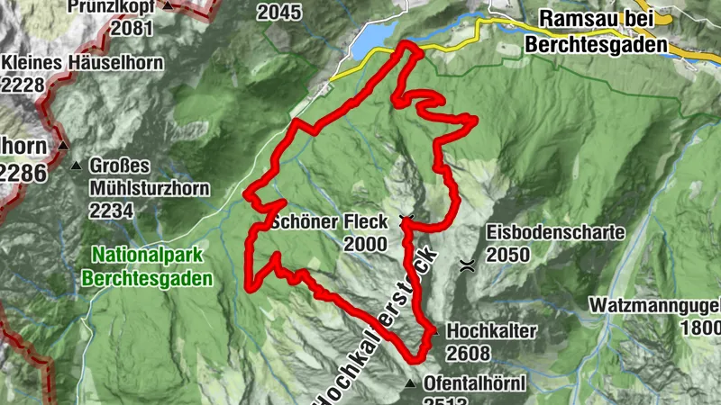 Hochkalter Überschreitung über schönen Fleck