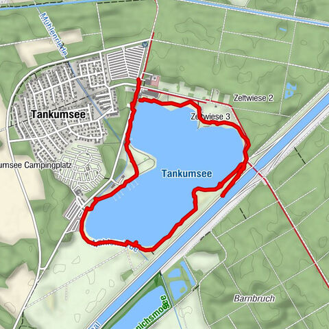 Rund um den Tankumsee mit Ausblick vom Elbe-Seitenkanal