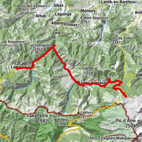 P 16. Etappe St. Martin - Larrau, Neu-Aquitanien/Frankreich