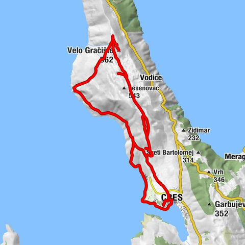 Cres - Sv. Salvatore - Velo Gračište - Sv. Blaž