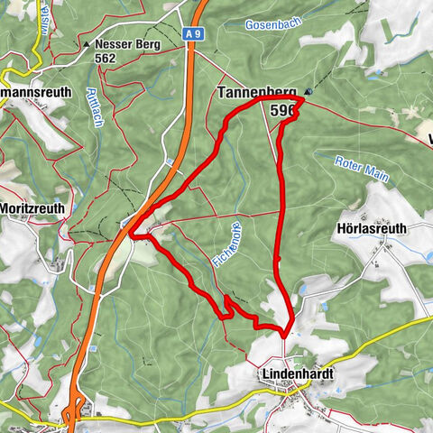 Weiglathal - Siebenbrünnlein - Lindenhardt - Tannenberg