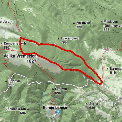 Pivka - Cerkvica sv. Urbana na Vremščici - Velika Vremščica - Divača