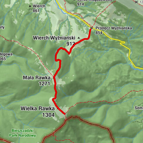 Przełęcz Wyżniańska - Bacówka PTTK Pod Małą Rawką - Mała Rawka - Wielka Rawka