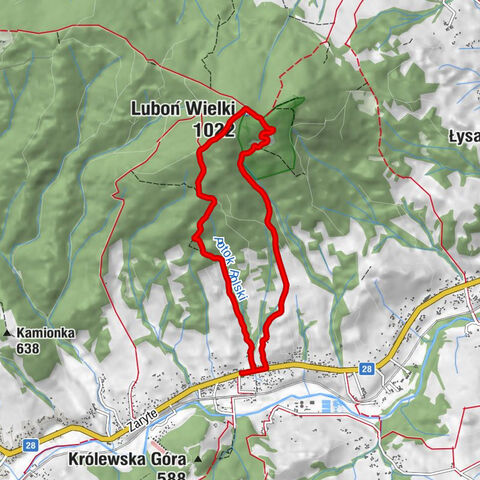 Rola - Majerz - Schronisko PTTK na Luboniu Wielkim - Luboń Wielki