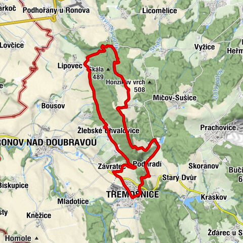 Třemošnice - Restaurace Kotelna - Krkanka - Nohavice