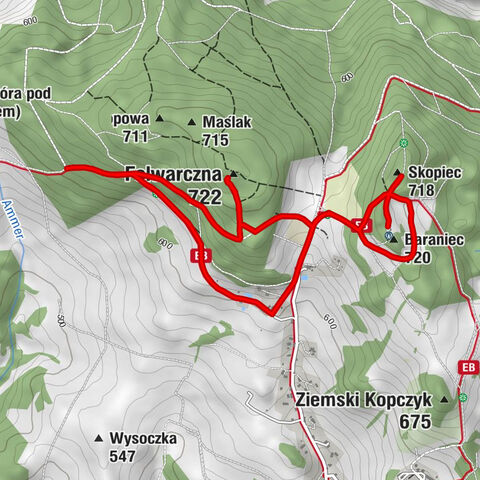 Komarno - Skopiec - Baraniec - Folwarczna