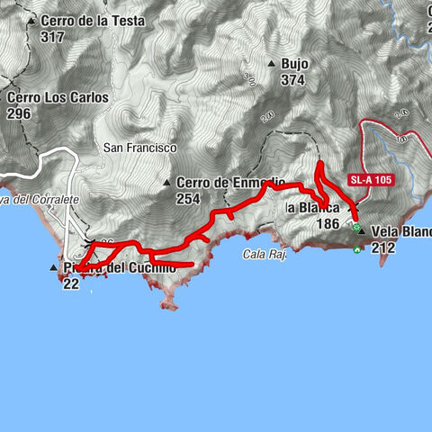 Níjar - Vela Blanca Poniente - Vela Blanca - Collado de Vela Blanca
