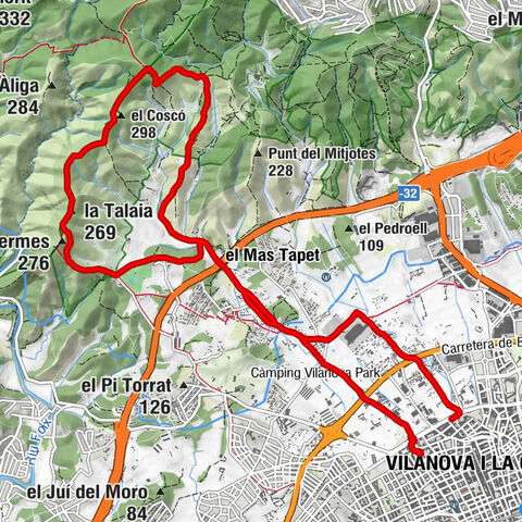 Vilanova i la Geltrú - Fita dels Tres Termes - el Coscó