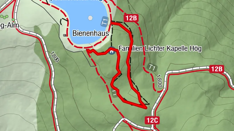 Besinnungsweg zur Familien-Lichter-Kapelle Hög