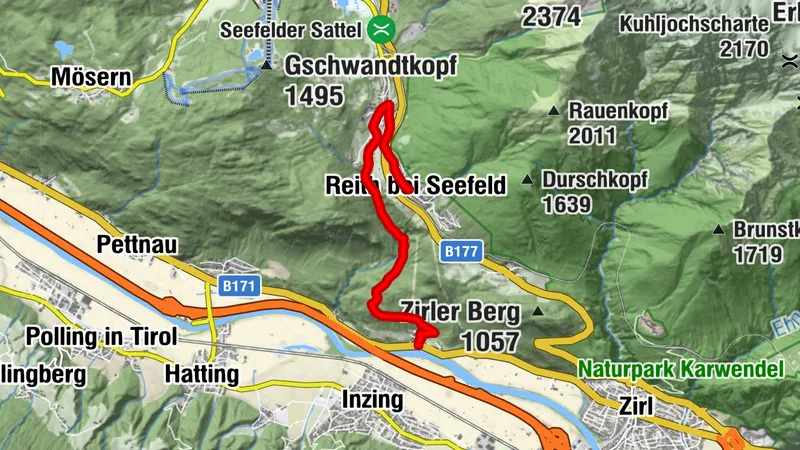 Biketour Nr. 588 Reith-Eigenhofen
