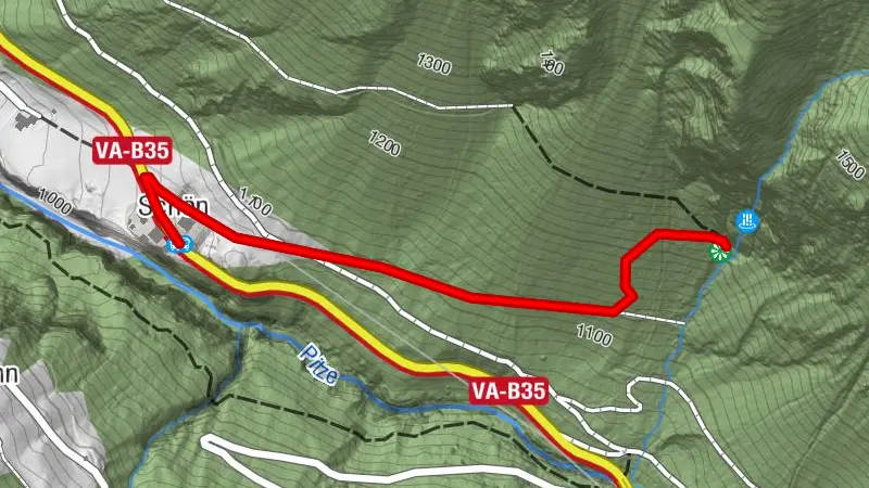 Wanderung von Schön zum Stuibenwasserfall