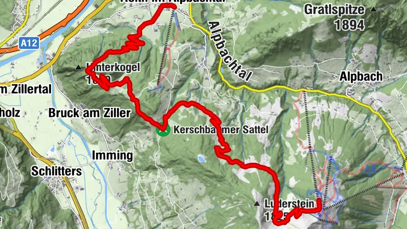 MTB-route 320 Hornboden - Reith i.A.