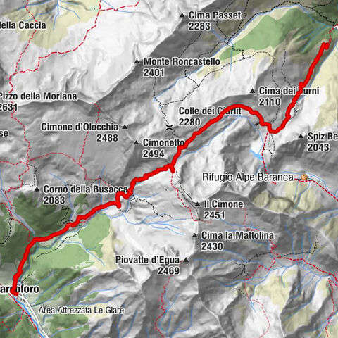 Pie’baranca- colle d’egua- carcoforo