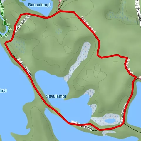 Sentier de la crête, dans le parc national de Petkeljärvi