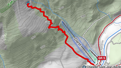 Itinéraire de ski de randonnée Le Claret