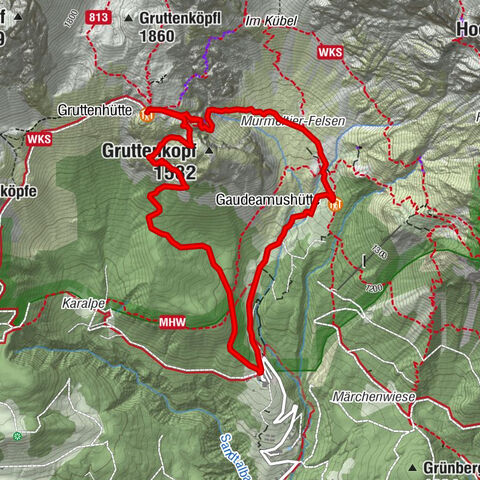 Gruttenhütte über Klammlweg