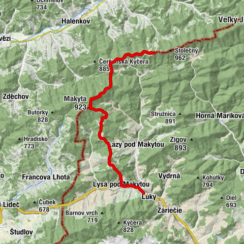 Lúky - Makyta - Kohútka - Javorka