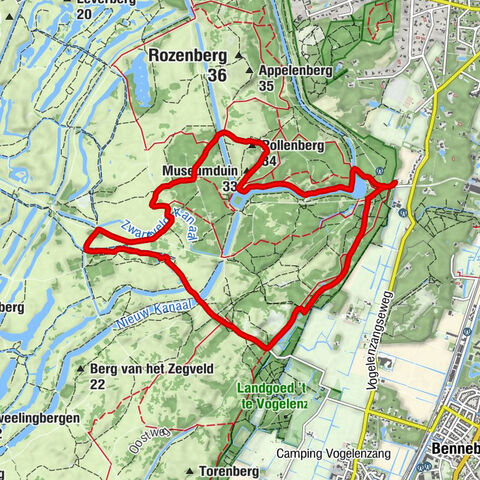 De Oase - Zandvoorterberg - Museumduin - Pollenberg