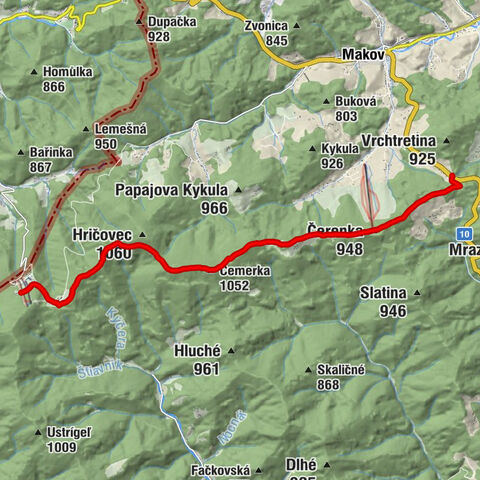 Petrovice - Čerenka - Čemerka - Horský hotel Fran