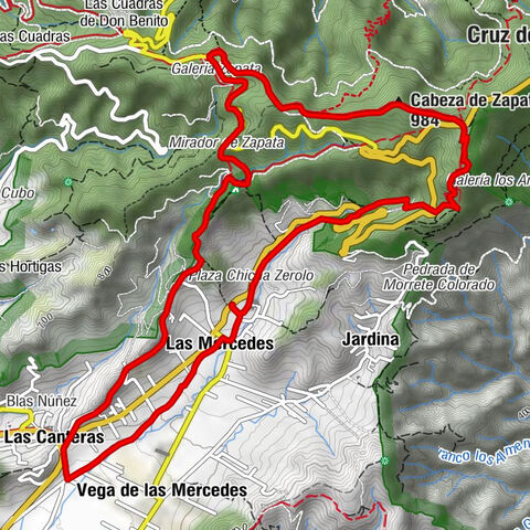 Las Mercedes - Ermita Nuestra Señora del Carmen - Cabeza de Zapata - Pico de los Gomeros