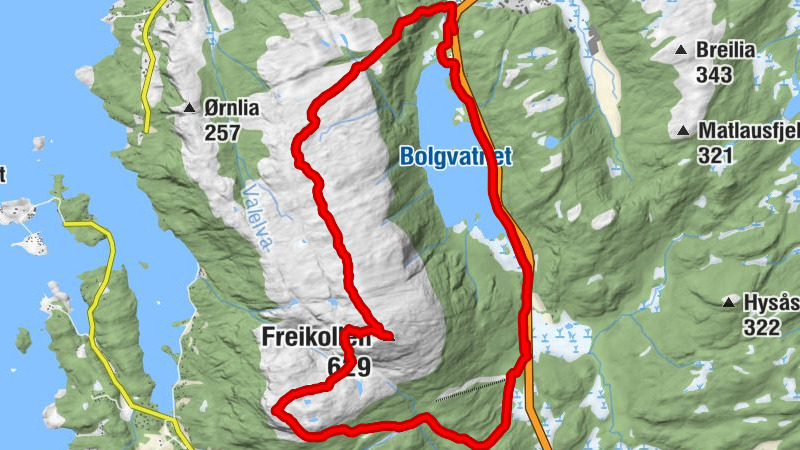 Kristiansund - Freikollen - Lågfjellet